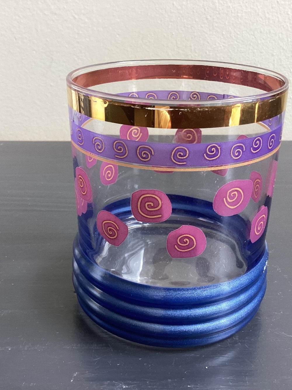 Vintage MCM Sakura Sango Sue Zipkin Rocks Whiskey Glass